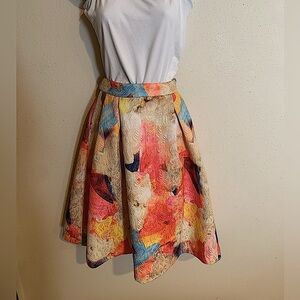 H&M Watercolor Skirt